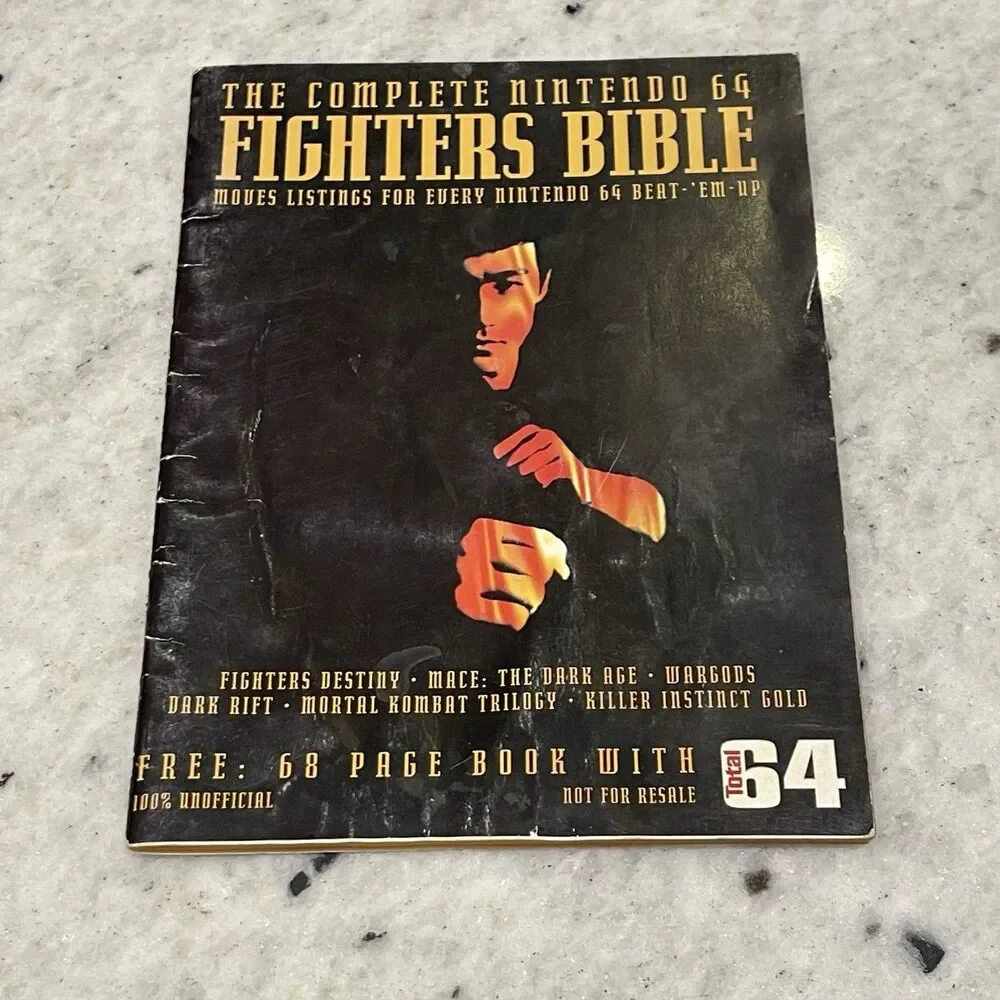 The Complete Nintendo 64 Fighters Bible Cheat Moves Book Guide Rare Total 64